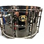 Used Ludwig 14X8 Black Magic Snare Black Drum Black 216