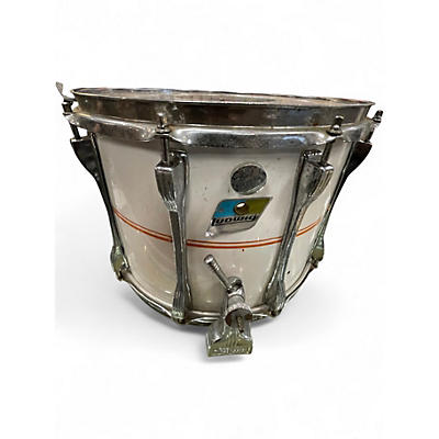 Used Ludwig 14in 14in challenger White Drum