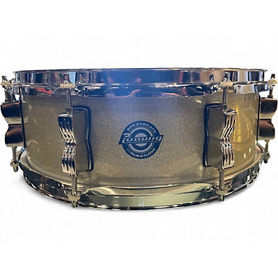 Used Ludwig 14in Backbeats By Questlove Gray Sparkle Drum