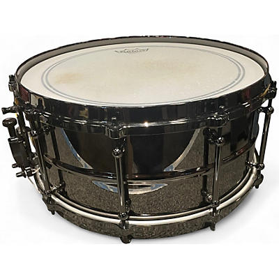 Used Ludwig 14in Black Magic Snare Black Drum
