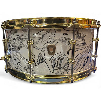 Used Ludwig 14in Classic Maple Snare WHITE ABALONE Drum
