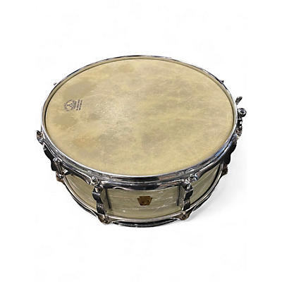 Used Ludwig 14in JAZZ FESTIVAL SNARE WHITE MARINE PEARL Drum