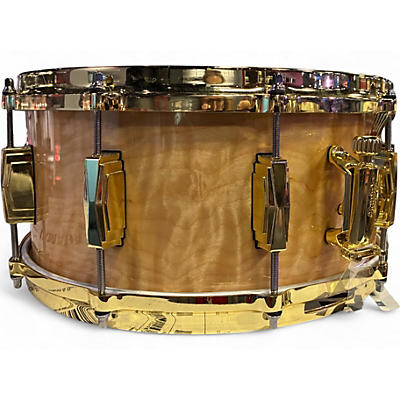 Used Ludwig 14in Limited-Edition Maple Exotic With Steinway Crown Jewel Venee Iced Birch Drum