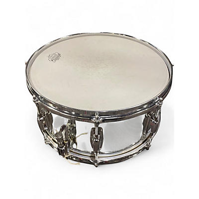 Used Ludwig 14in Rocker Snare Silver Drum