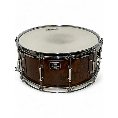 Used Ludwig 14in UNIVERSAL SNARE BEECH  BURL  Drum