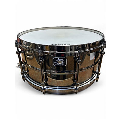 Used Ludwig 14in Universal Series Black Brass Black Nickel over Brass Drum