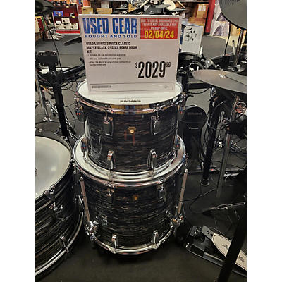 Ludwig Used Ludwig 2 piece Classic Maple BLACK OYSTER PEARL Drum Kit