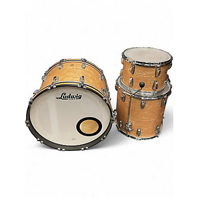 Used Ludwig 3 Piece Classic Maple Fab aged onyx Drum Kit