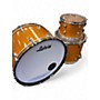 Used Ludwig 3 Piece Classic Maple Orange Sparkle Drum Kit Orange Sparkle