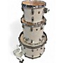 Used Ludwig 3 Piece Classic Maple WHITE MARINE PEARL Drum Kit WHITE MARINE PEARL
