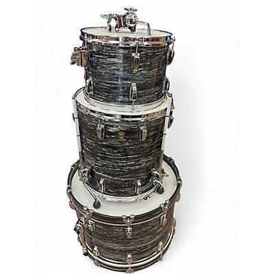 Used Ludwig 3 Piece Classic Maple black oyster Drum Kit