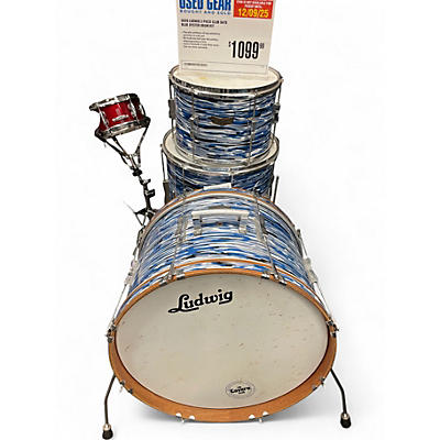 Used Ludwig 3 Piece Club Date BLUE OYSTER Drum Kit