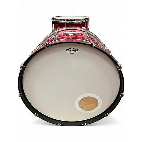 Used Ludwig 3 Piece Club Date Ruby Strata Drum Kit Ruby Strata