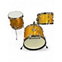 Used Ludwig 3 Piece Down beat Gold Drum Kit Gold