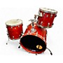 Used Ludwig 3 Piece Keystone Red Drum Kit Red