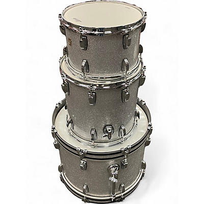 Used Ludwig 3 Piece LEGACY MAHOGANY SILVER SPARKLE Drum Kit