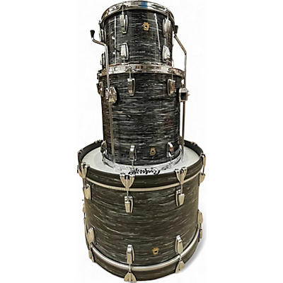 Used Ludwig 3 Piece LEGACY MAHOGANY Silver Oyster Pearl Drum Kit