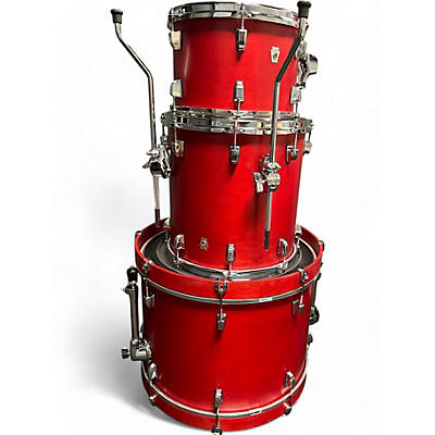 Ludwig Used Ludwig 3 Piece Ludwig NeuSonic 3-Piece Downbeat DIABLO RED Drum Kit