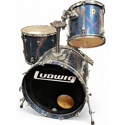 Used Ludwig 3 Piece MAPLE 3 PIECE BLUE MARBLE Drum Kit