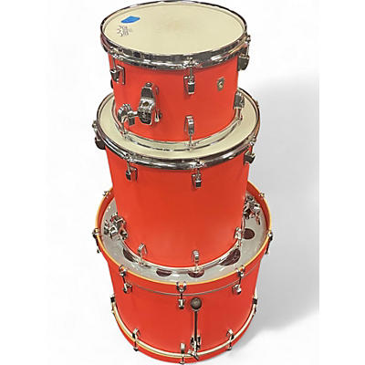 Used Ludwig 3 Piece NEUSONIC CORAL RED Drum Kit