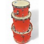 Used Ludwig 3 Piece NEUSONIC CORAL RED Drum Kit CORAL RED