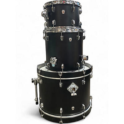 Used Ludwig 3 Piece NeuSonic 3-Piece Shell Pack Matte Black Drum Kit