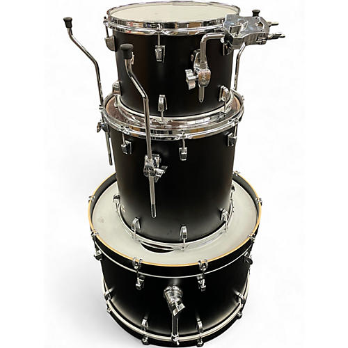 Used Ludwig 3 Piece NeuSonic Matte Black Drum Kit Matte Black