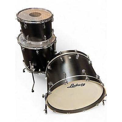 Ludwig Used Ludwig 3 Piece Neusonic Matte Black Drum Kit