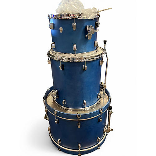 Used Ludwig 3 Piece Neusonic Royal Blue Drum Kit Royal Blue