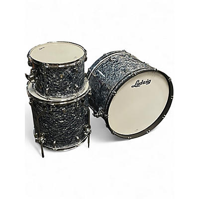 Used Ludwig 3 Piece Neusonic Satin Blue Pearl Drum Kit