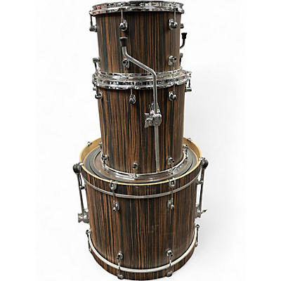 Used Ludwig 3 Piece SIGNET 105 MACASSAR EBONY Drum Kit