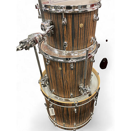 Used Ludwig 3 Piece SIGNET 105 Macassar Ebony Drum Kit Macassar Ebony
