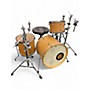 Used Ludwig 3 Piece SIGNET TREE BARK Drum Kit TREE BARK