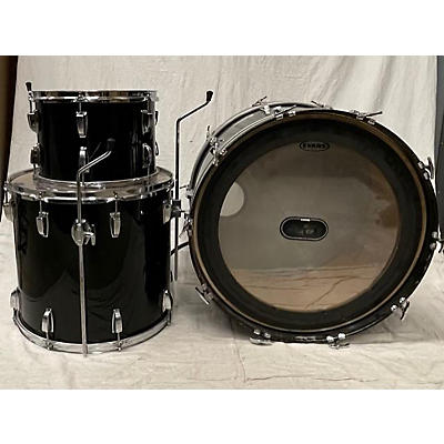 Used Ludwig 3 piece Classic Maple Black Drum Kit