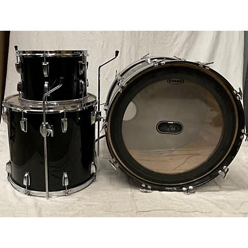 Ludwig Used Ludwig 3 piece Classic Maple Black Drum Kit Black