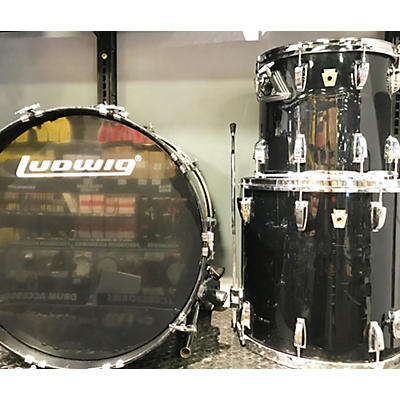 Ludwig Used Ludwig 3 piece Classic Maple Black Drum Kit