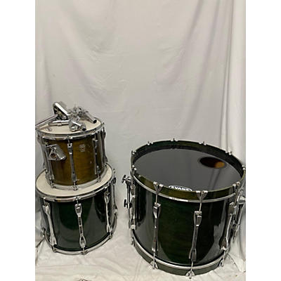 Used Ludwig 3 piece Classic Maple Emerald Shadow Drum Kit