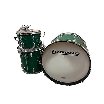 Ludwig Used Ludwig 3 piece Classic Maple GREEN Drum Kit