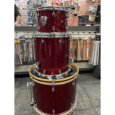 Ludwig Used Ludwig 3 piece Signet 3 Pc Kit Red Sparkle Drum Kit