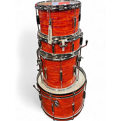 Used Ludwig 4 Piece 4 piece set mod orange Drum Kit