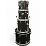 Used Ludwig 4 Piece Accent Black Drum Kit Black