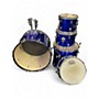 Used Ludwig 4 Piece Accent Blue Drum Kit Blue