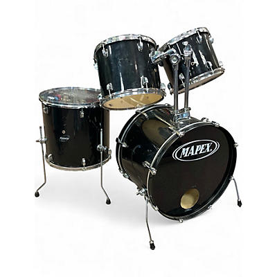 Used Ludwig 4 Piece Accent CS Combo Kit Black Drum Kit