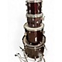 Used Ludwig 4 Piece Accent Wine Red Drum Kit Wine Red