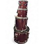 Used Ludwig 4 Piece BACKBEAT Dakota Red Drum Kit Dakota Red