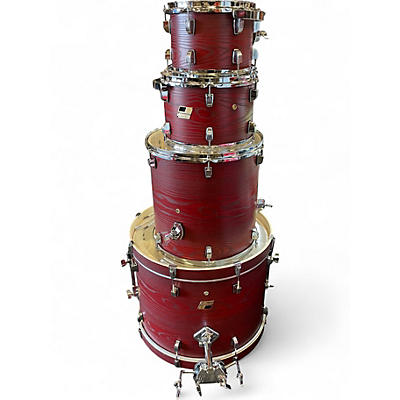 Used Ludwig 4 Piece Backbeat Elite Ruby Grain Drum Kit