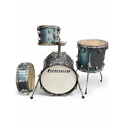 Used Ludwig 4 Piece Breakbeats By Questlove BLUE SPARKLE Drum Kit