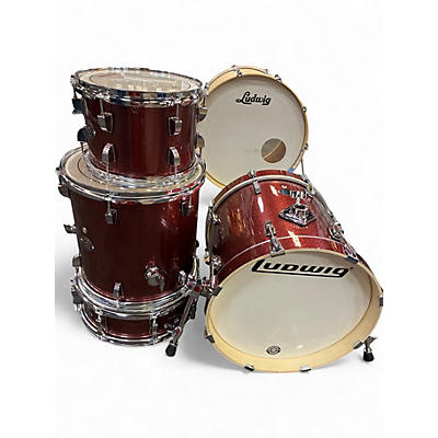 Used Ludwig 4 Piece Breakbeats By Questlove Chrome Red Metallic Drum Kit