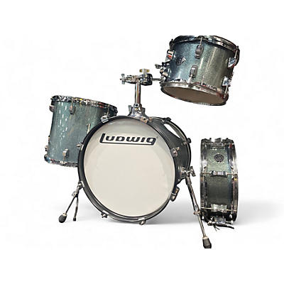 Used Ludwig 4 Piece Breakbeats By Questlove Metallic Aqua Marine Drum Kit