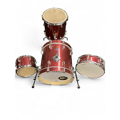 Used Ludwig 4 Piece Breakbeats By Questlove RED SPARKLE Drum Kit